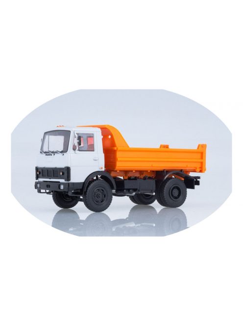 Russiantrucks - Maz-5551 Dump Truck (Old Version) /White-Orange/ - Russian Trucks