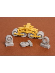   SBS Model - 1/35 40/43M Zrinyi assault gun roadwheels - Resin for Bronco