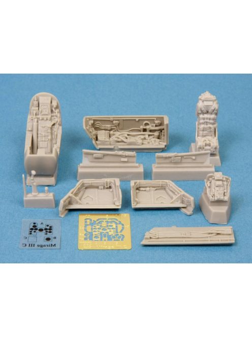 SBS Model - 1/48 Mirage III Detail set (cockpit/wheel bays) - Resin + PE for Eduard/Hobbyboss