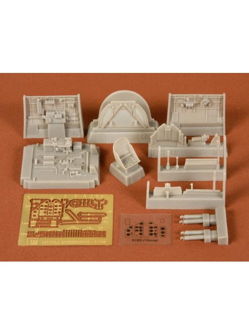 SBS Model - 1/48 N1K2-J Shiden-kai cockpit set - Resin + PE for Hasegawa