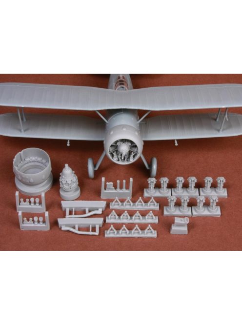 SBS Model - 1/48 Gloster Gladiator engine & cowling set - Resin for Merit