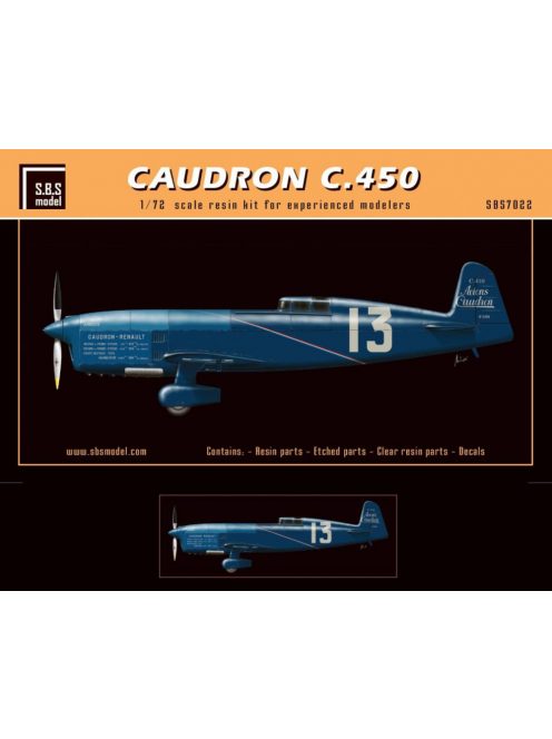 SBS Model - 1/72 Caudron C.450 - Resin+PE+decal - Full resin kit