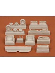   SBS Model - 1/72 MIG-21 BIS wheel bays + wheels - Resin for Zvezda