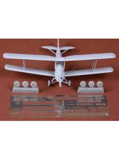   SBS Model - 1/72 De Havilland Tiger Moth rigging set & wheels - Resin + PE for Airfix