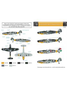   SBS Model - 1/72 Messerschmitt Bf-109G-6 Hungarian Air Force WW II VOL.II - Decals 