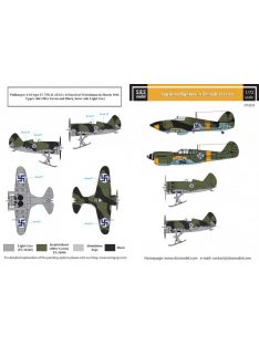   SBS Model - 1/72 Captured Fighters in Finnish Service (P-40, Hurricane IIA, I-16) - Decals 