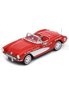   Schuco - CHEVROLET CORVETTE C1 V8 SPIDER PACE CAR DAYTONA 1956 RED SILVER