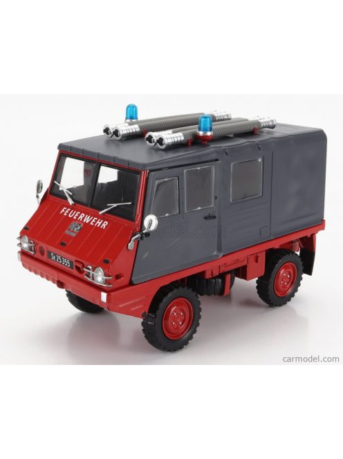 Schuco - Steyr-Puch Haflinger Feuerwehr 1975 Red Grey