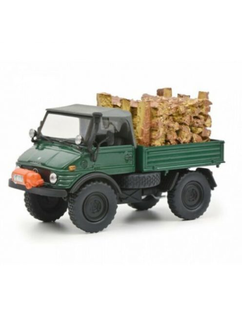 Schuco - 1:43 Mercedes-Benz Unimog 406 With Wood Load, 1966