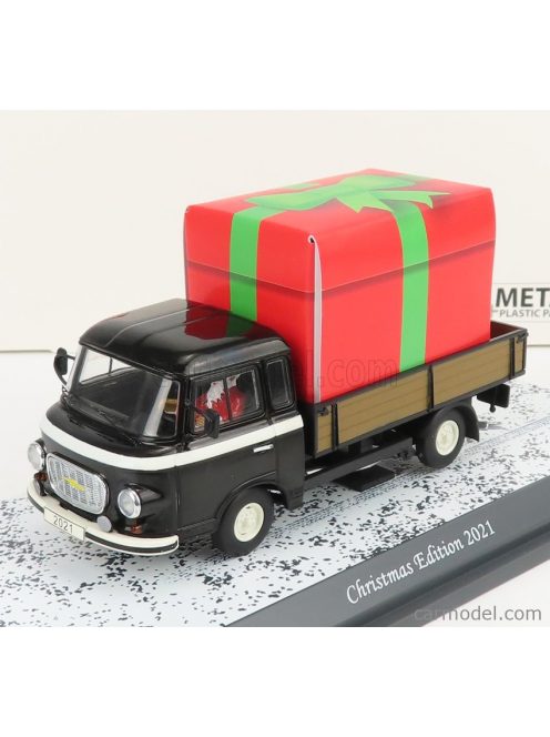 Schuco - Barkas B1000 1965 - Christmas Edition 2021 - Con Babbo Natale - With Figure Santa Claus Black Red