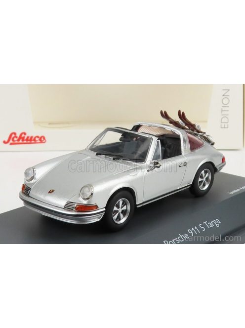 Schuco - Porsche 911 Targa With Ski 1967 - Con Sci Silver