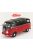 Schuco - VOLKSWAGEN T1b SAMBA MINIBUS 1962 RED BLACK