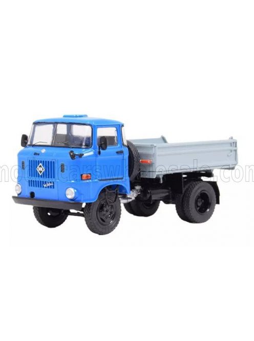 Schuco - IFA W50L TRUCK CASSONE RIBALTABILE 2-ASSI 1965 BLUE SILVER