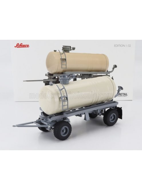 Schuco - FORTSCHRITT HW80 TANKER TRAILER FOR TRACTOR WHITE SILVER