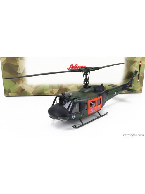 Schuco - Bell Uh1D Helicopter Sar Search And Rescue Military 1984 Military Green Orange