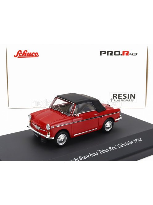 Schuco - AUTOBIANCHI BIANCHINA CABRIOLET CLOSED EDEN ROC 1964 RED