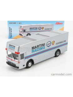   Schuco - Mercedes Benz O317 Truck Car Transporter Porsche Martini 1971 Silver