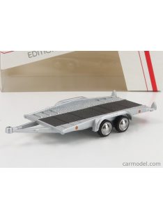   Schuco - Accessories Carrello Trasporto Auto 2-Assi - Car Transporter Trailer - Car Not Included Silver Black