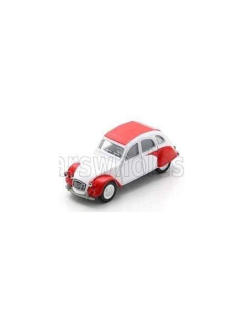 Schuco - CITROEN 2CV 1976 WHITE RED