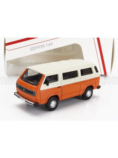 Schuco - VOLKSWAGEN T3 MINIBUS LEXUS 1979 ORANGE WHITE