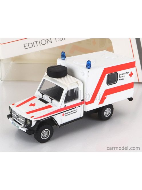 Schuco - Mercedes Benz G-Class Van Ambulance 1980 White Red