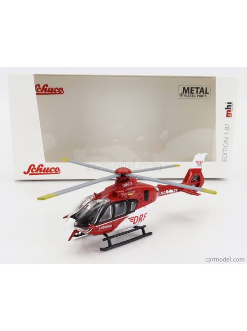 Schuco - Eurocopter H135 Airbus Drf Notarzt Police 2008 White Red