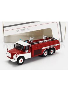   Schuco - TATRA T148 TANKER TRUCK FEUERWEHR 3-ASSI 1968 RED WHITE