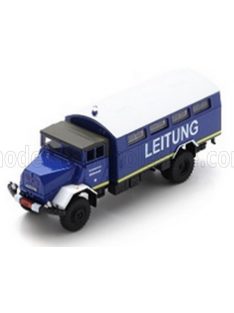   Schuco - MAN 630 L21AE THW TRUCK LEITUNG 2-ASSI 1958 BLUE WHITE