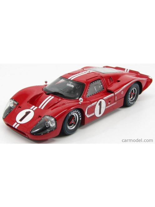 Shelbycollectibles - Ford Usa Gt40 Mkiv 7.0L V8 Team Shelby American Inc. N 1 Winner 24H Le Mans 1967 A.J.Foyt - D.Gurney Red White