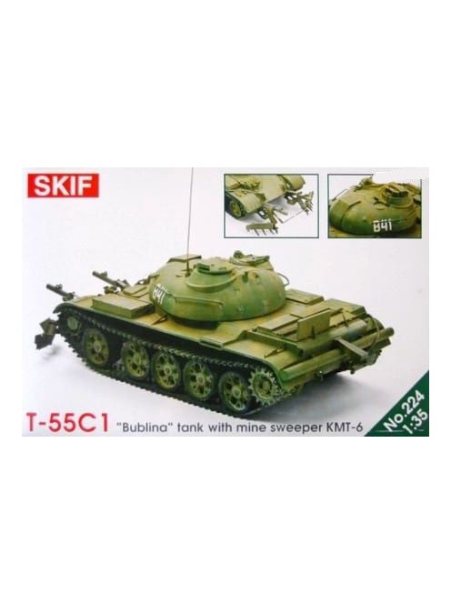 Skif - T-55 'Bublina' tank with mine sweeper