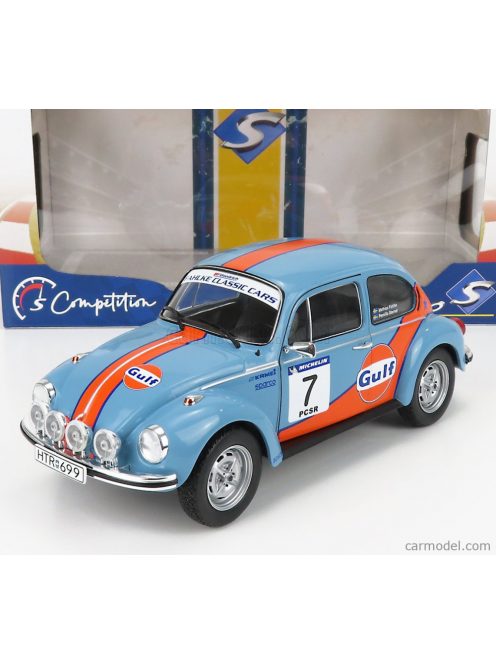 Solido - Volkswagen Beetle 1303 Team Gulf N 7 Rally Colds Balls 2019 Light Blue Orange