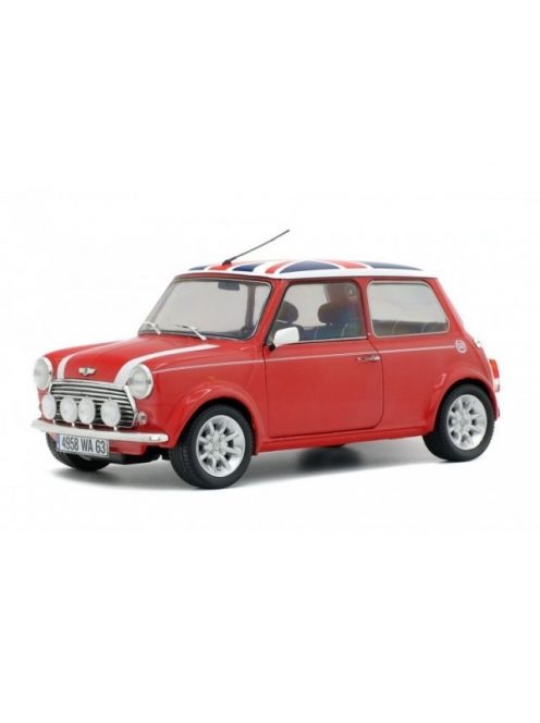 Solido - 1:18 MINI COOPER SPORT 1997 - RED + FLAG - SOLIDO