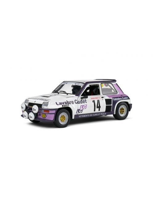 Solido - 1:18 Renault 5 Turbo White #14 Auriol/Nouaille Rallye Lyon Charbonniere 1983 - SOLIDO