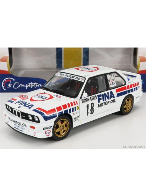 Solido - Bmw 3-Series M3 (E30) Fina Gr.A N 18 Rally Montecarlo 1989 Marc Duez - Alain Lopes White Red Ble