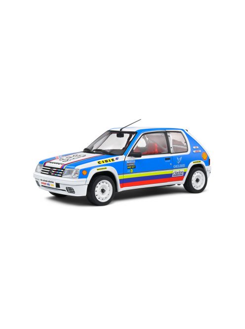 Solido - 1:18 PEUGEOT 205 RALLYE 1,9L - SCHWAB COLLECTION WHITE 1990 - SOLIDO