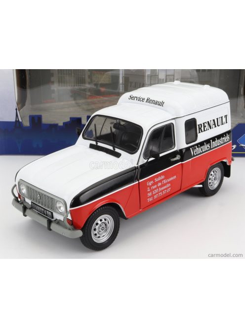 Solido - Renault R4 F4 Van Renault Service Vehicule Industriel 1988 White Blue Red