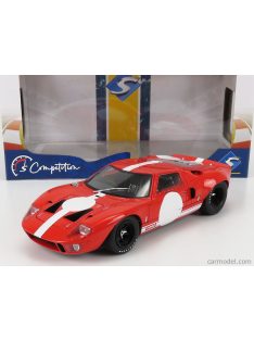 Solido - Ford Usa Gt40 Mk1 Racing 1968 Red White