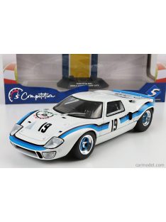   Solido - Ford Usa Gt40 Mki N 19 Angola Championship 1973 White 2 Tone Blue