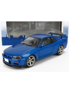 Solido - NISSAN SKYLINE GT-R (R34) COUPE 1999 BLUE MET