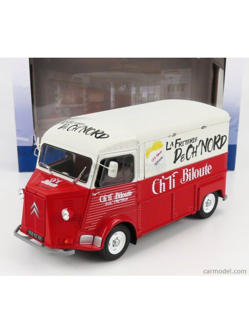 Solido - Citroen Type Hy Friterie Ch Ti Biloute 1969 Red White