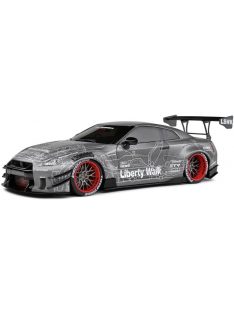   Solido - NISSAN GT-R (R35) LIBERTY WALK BODY KIT 2.0 COUPE 2020 BLACK WHITE