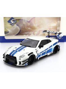   Solido - NISSAN GT-R (R35) LIBERTY WALK BODY KIT 2.0 COUPE 2024 SILVER BLUE