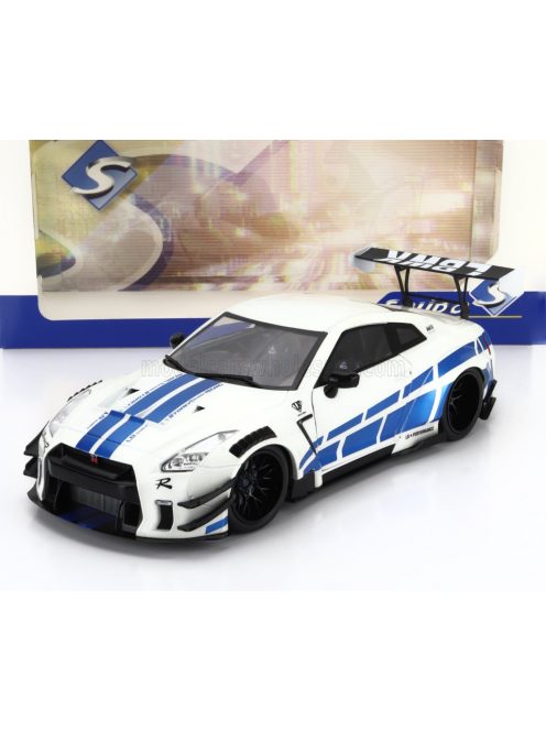 Solido - NISSAN GT-R (R35) LIBERTY WALK BODY KIT 2.0 COUPE 2024 SILVER BLUE