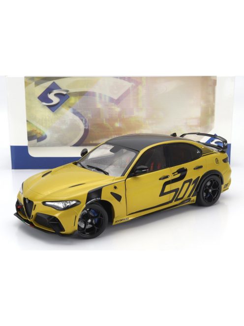 Solido - ALFA ROMEO GIULIA GTA NAGEMAAKT 2022 YELLOW BLACK