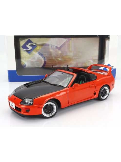 Solido - TOYOTA SUPRA MKIV (A80) COUPE STREETFIGHTER 1993 ORANGE BLACK