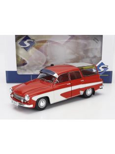   Solido - WARTBURG 312 CAMPING DELUXE SW STATION WAGON 1960 RED CREAM