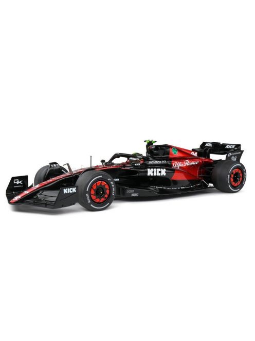 Solido - ALFA ROMEO F1  C43 TEAM STAKE N 24 SPANISH GP 2023 GUANYU ZHOU BLACK RED