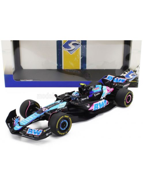 Solido - ALPINE F1  A524 TEAM BWT ALPINE N 10 MONACO GP 2024 PIERRE GASLY BLACK BLUE PINK