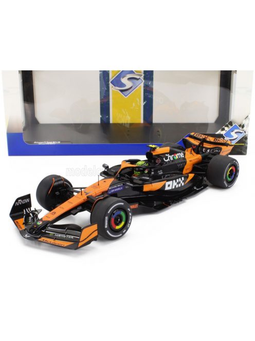 Solido - McLAREN F1  MCL38 TEAM MCLAREN N 4 WINNER MIAMI GP 2024 FIRST F1 VICTORY LANDO NORRIS ORANGE BLACK