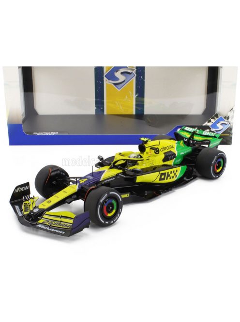 Solido - McLAREN F1  MCL38 TEAM MCLAREN N 4 4th MONACO GP 2024 LANDO NORRIS YELLOW GREEN BLACK